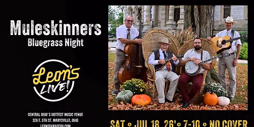 Muleskinners: Bluegrass Night at Leon's Live