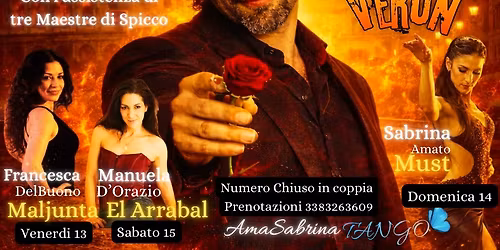 Tre Workshop a Roma con Pablo Veron pioniere del Tango contemporaneo