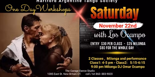 HARTS with Los Ocampo - Workshops & Milonga 