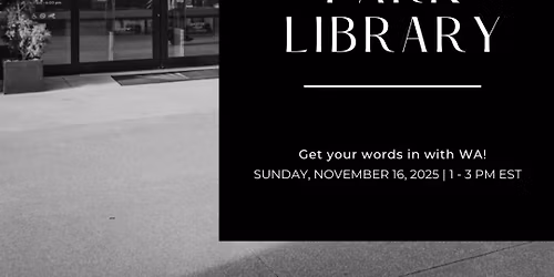Writer\u2019s Atelier Presents: November Write-in at Winter Park Library