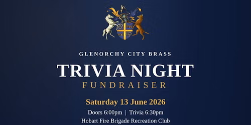 Glenorchy City Brass - Trivia Night Fundraiser
