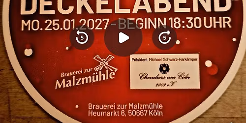 AUSVERKAUFT 4ter CvC Deckelabend