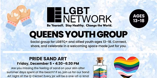 Queens Youth Group: Pride Sand Art!