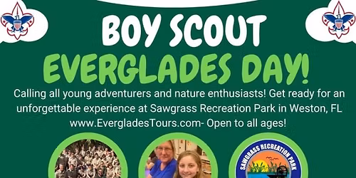 Scouting America Everglades Day at Sawgrass Recreation Park in Weston