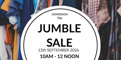 Jumble Sale September 12th