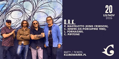 O.R.k | 20\/11\/2026 | Krak\u00f3w, Klub Gwarek