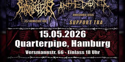 CREWLIFE BOOKING PRESENTS: DYSENTERY | ANHEDONIA | 357. HOMICIDE 