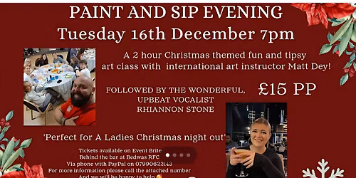 \ud83c\udfa8 Paint & Sip Evening \u2013 Festive Fun with a Twist! \ud83c\udf77
