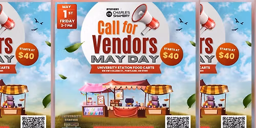 Join us for the MAY DAY Vendor Event at University Station Food Carts!