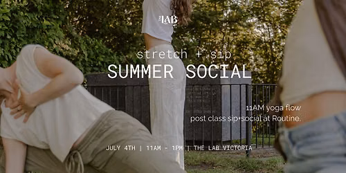 stretch + sip summer social | Lab Victoria
