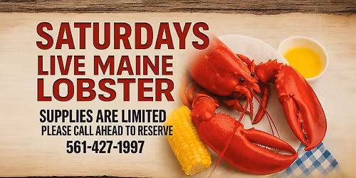 Lobster Specials Saturdays at Jojo's Rawbar & Grill