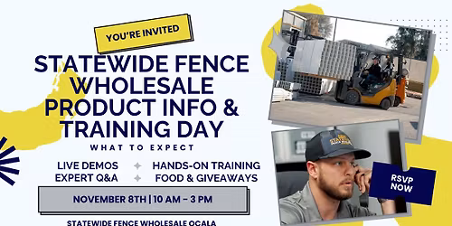 Product Information & Training Day - Statewide Fence Wholesale