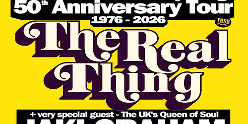 The Real Thing -You To Me Are Everything 50th Anniversary + guest Jaki Graham & Malcolm Fovargue