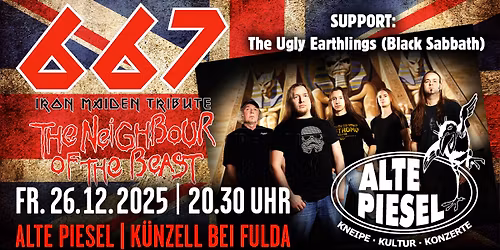 667 (Iron Maiden tribute) & The Ugly Earthlings (Black Sabbath) | Santa ist ein Headbanger!
