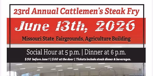 23rd Annual Cattlemen\u2019s Steak Fry