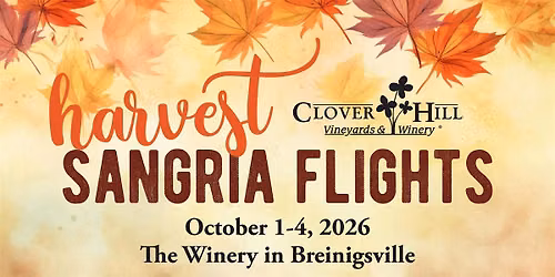 Harvest Sangria Flights at The Winery in Breinigsville