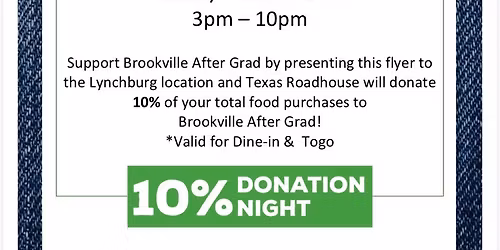 Texas Road House Brookville AfterGrad Night