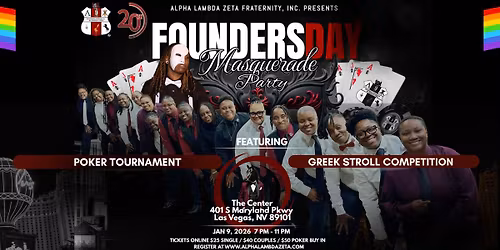\ud83c\udf08\ud83c\udfad MASCquerade Party - Alpha Lambda Zeta Fraternity, Inc. Founder's Day - Celebrate LGBTQ Unity