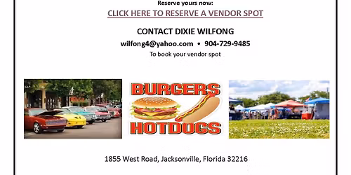 Vendors Needed at our Classic Car Cruise In June 7th