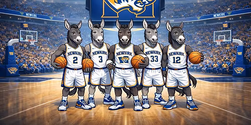 Donkey Basketball Presented by Newkirk Livestock Boosters