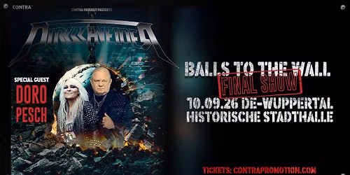 Dirkschneider \/\/ Balls To The Wall - 40th Anniversary - Final Show \/\/ Wuppertal