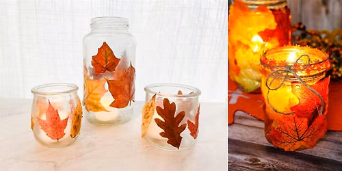 Adult Craft: Leaf Candle Holders
