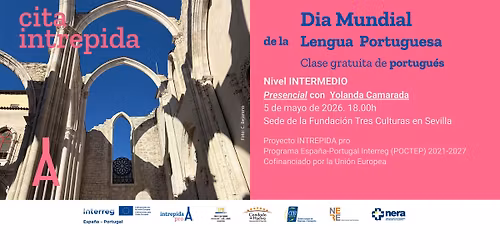 cita INTREPIDA la lengua portuguesa. Clase  PRESENCIAL portugu\u00e9s INTERMEDIO