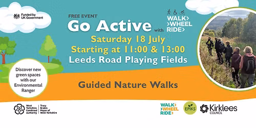 FREE Guided Nature Walk at Go Active Leeds Road Huddersfield