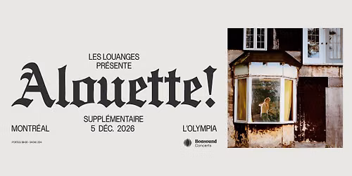 COMPLET - Les Louanges - L'Olympia - 5 d\u00e9cembre 2026