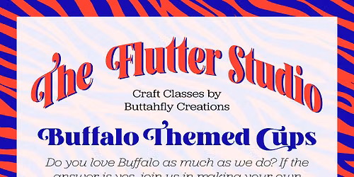 The Flutter Studio: Buffalo Themed Cups