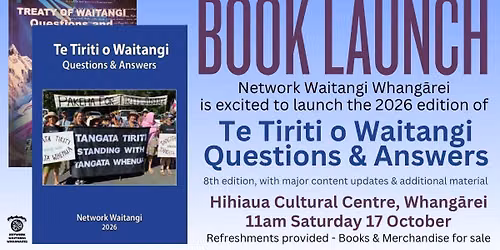 BOOK LAUNCH - Te Tiriti o Waitangi Q&A 2026 edition