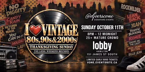 “I Love Vintage – 80s, 90s & 2000s ”