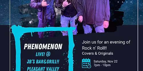 Phenomenon Live!! at JBs in Pleasant Valley NY