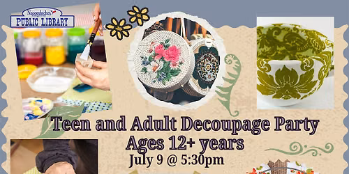 Teen and Adult Decoupage Party