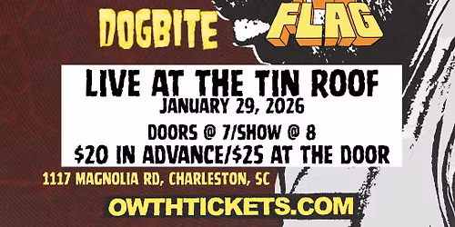 OFF WITH THEIR HEADS \/ SMUG LLC \/ DOG BITE \/ YES FLAG - Live @ Tin Roof