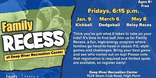 Family Recess at Deep River - Family Relay Races