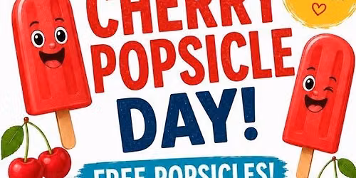 \ud83c\udf52 National Cherry Popsicle Day at Kidzville Playground \ud83c\udf52