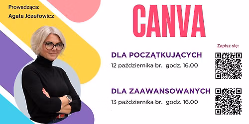 Szkolenia z Canvy - dwa poziomy: dla pocz\u0105tkuj\u0105cych i dla zaawansowanych