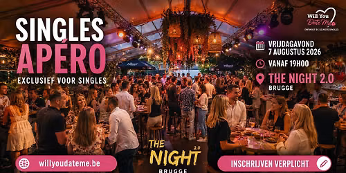 Singles Ap\u00e9ro in Brugge (7 augustus 2026)