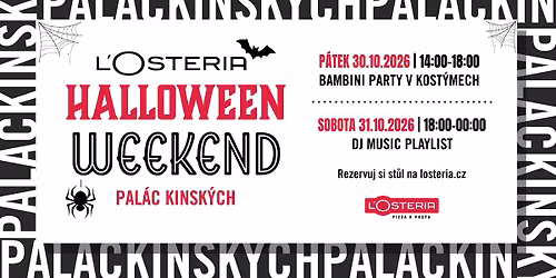 Halloween weekend v L'Osterii Pal\u00e1c Kinsk\u00fdch!