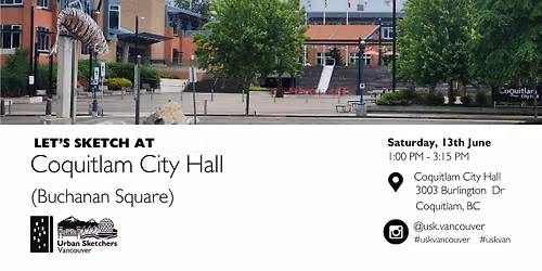 Let\u2019s Sketch at Coquitlam City Hall Plaza (Buchanan Square)\n