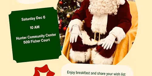 Breakfast with Santa - Sat, Dec 6 - Tickets on sale Nov 1st