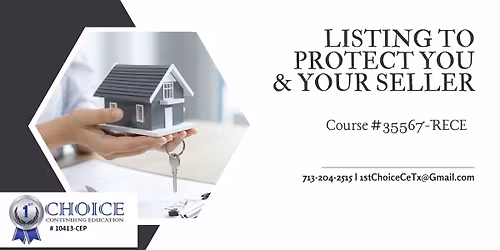 Realtor FREE 2 HR CE-Listing To Protect You & Your Seller-June 8th