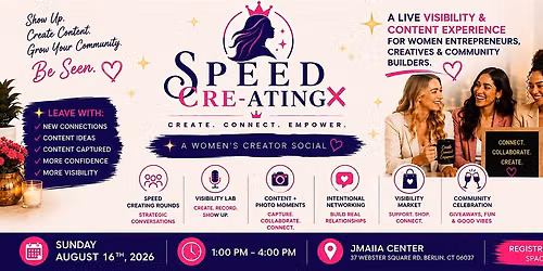 Speed Creating: A Women\u2019s Creator Social