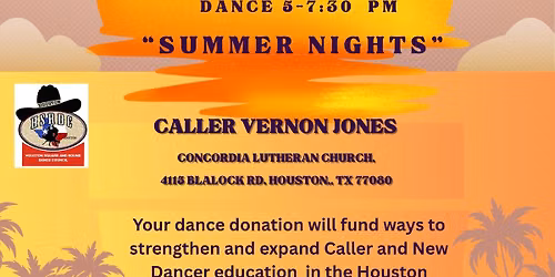 HSRDC 3rd Qtr Meeting and "Summer Nights" Dance in memory of Jim Earles