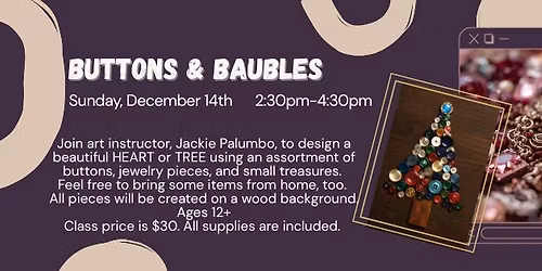 Buttons & Baubles: A Repurposing Art Class 