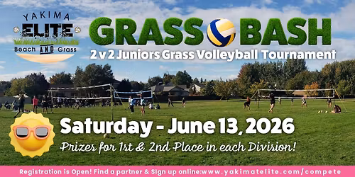 Grass Bash - 2v2 Jrs. Grass Volleyball Tournament