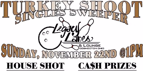Turkey Shoot Singles Sweeper sponsored by Jeff Drennen Chrysler Jeep Dodge