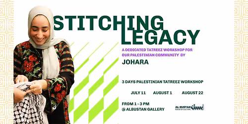 TATREEZ WORKSHOP WITH JOHARA - Day 2