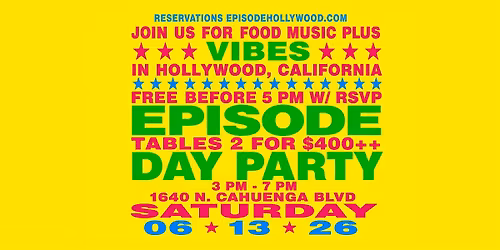 VIBES IN HOLLYWOOD DAY PARTY